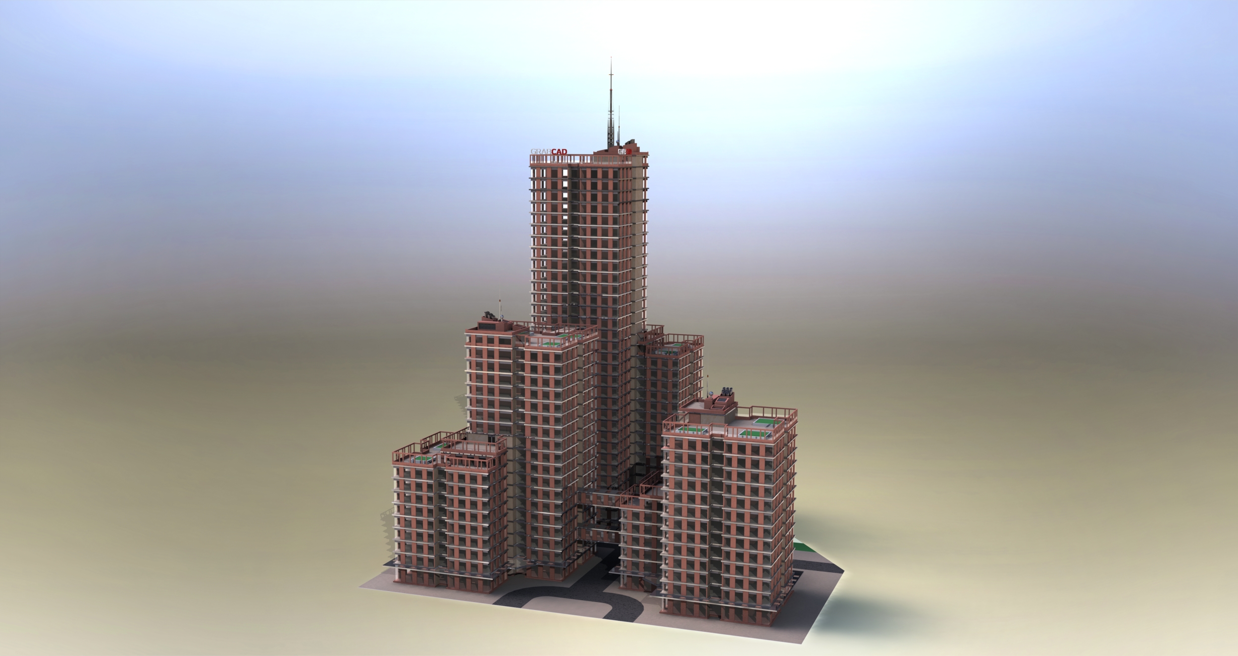 办公室, grabcad, 建筑物